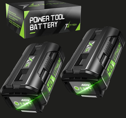 40V OP40601 Replacement for Ryobi 40V Battery 5.0Ah,Compatible with Ryobi 40 Volt Lithium Battery OP4026 OP4050A OP4040 OP4030 OP4050 Compatible with 40V Cordless Power Tool